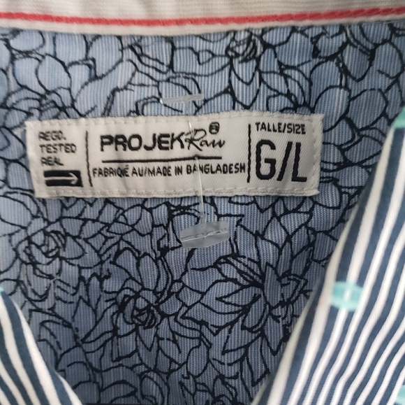 ProjekRaw Short Sleeve Button Up NWT - Picture 5 of 6
